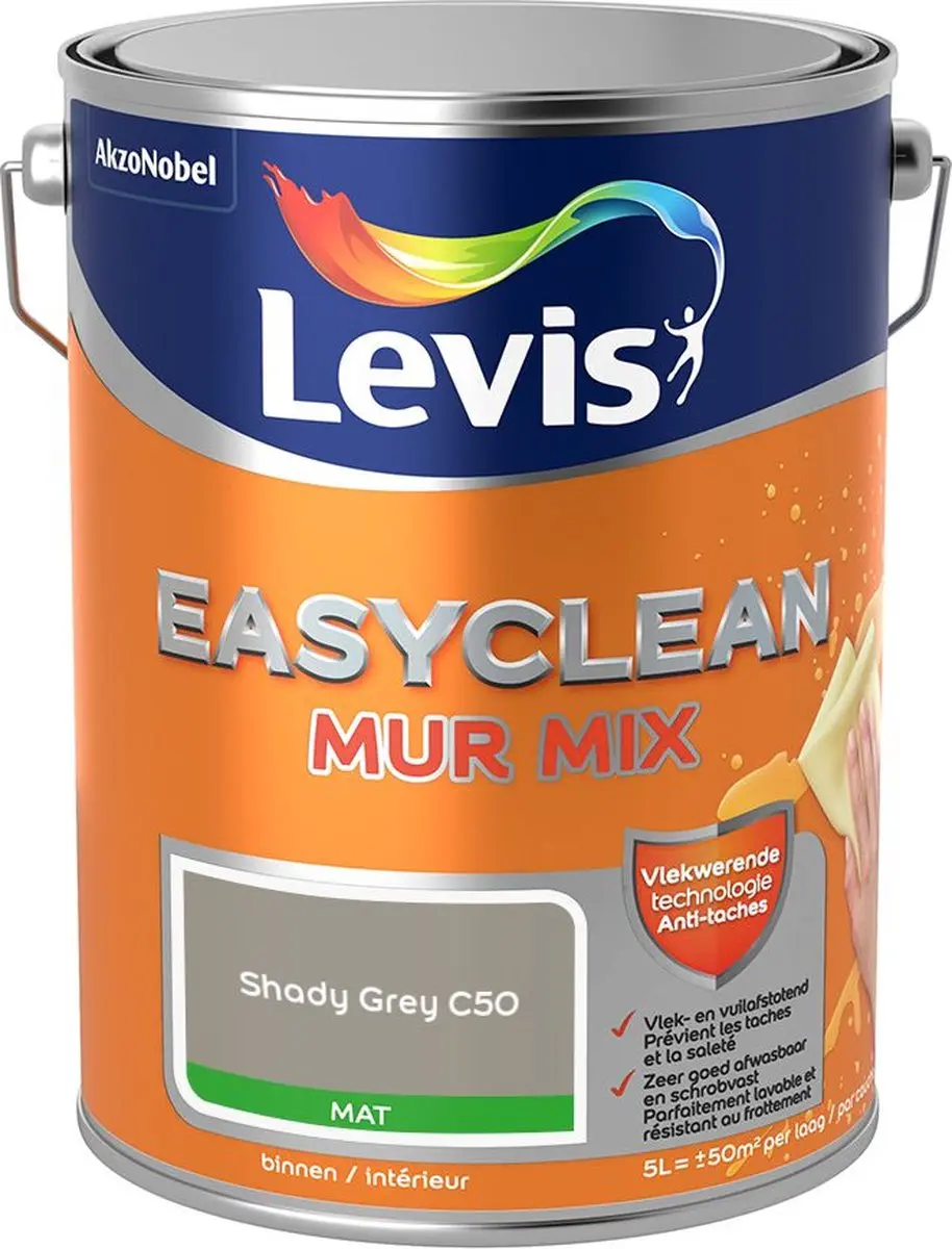 Levi's Easyclean Mur Mat Mix Shady Grey C50
