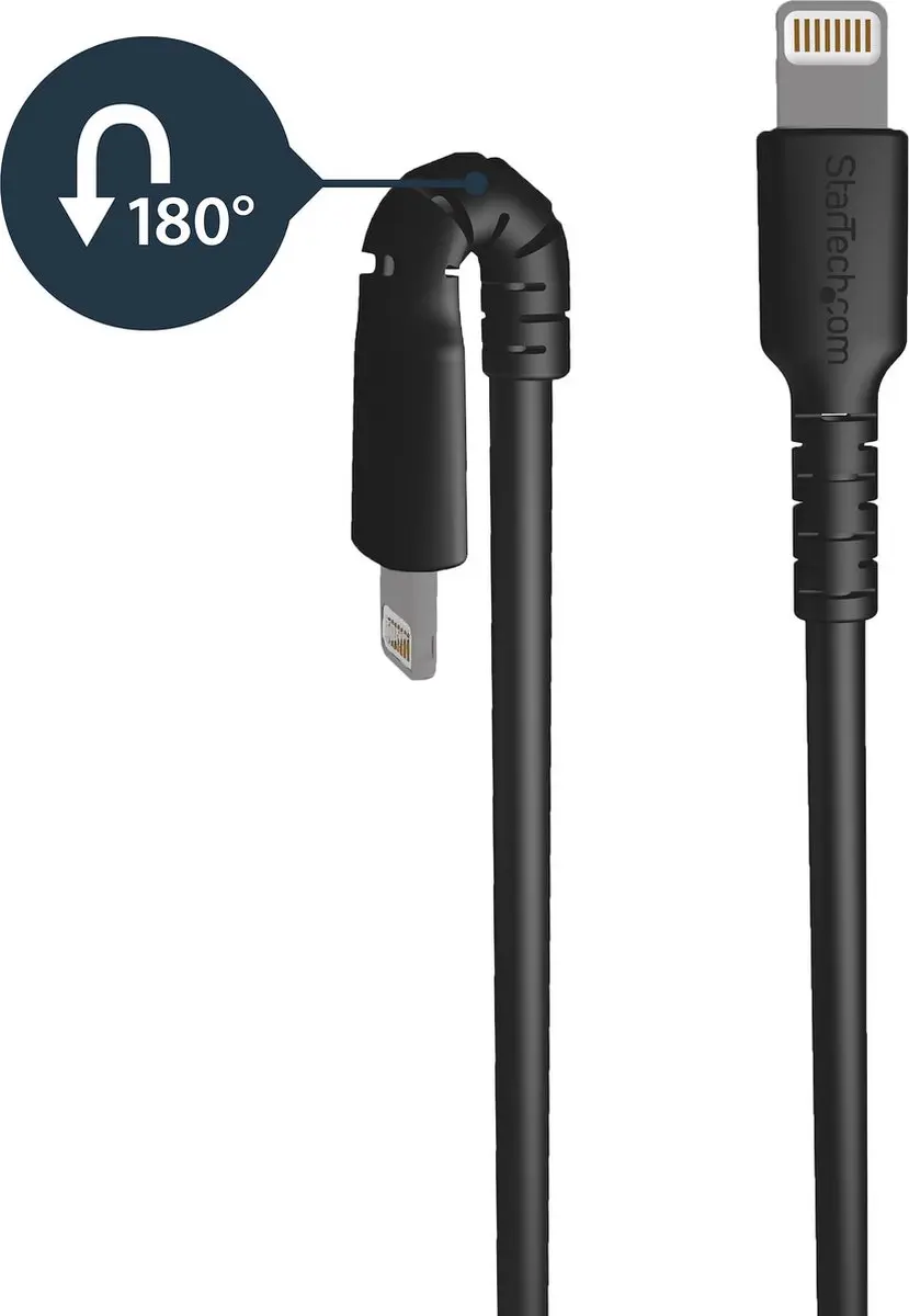 Startech USB naar Lightning Kabel KD20634 - 2m - Zwart