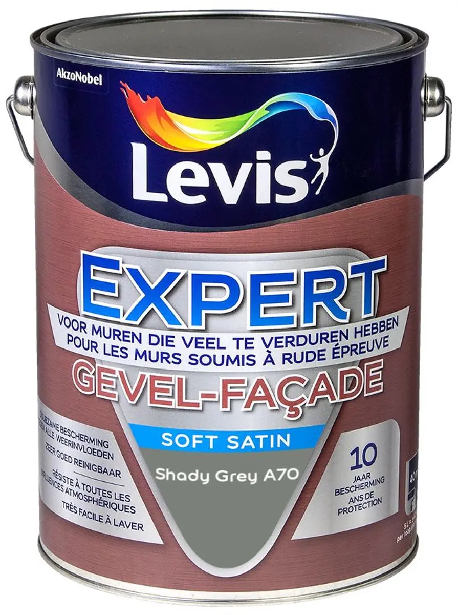 Levi's Expert Gevel Mix Shady Grey A70 Mengverf 5L