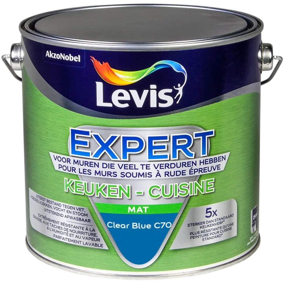 Levi's Expert Keuken Mix Clear Blue C70 Mengverf 2,5L