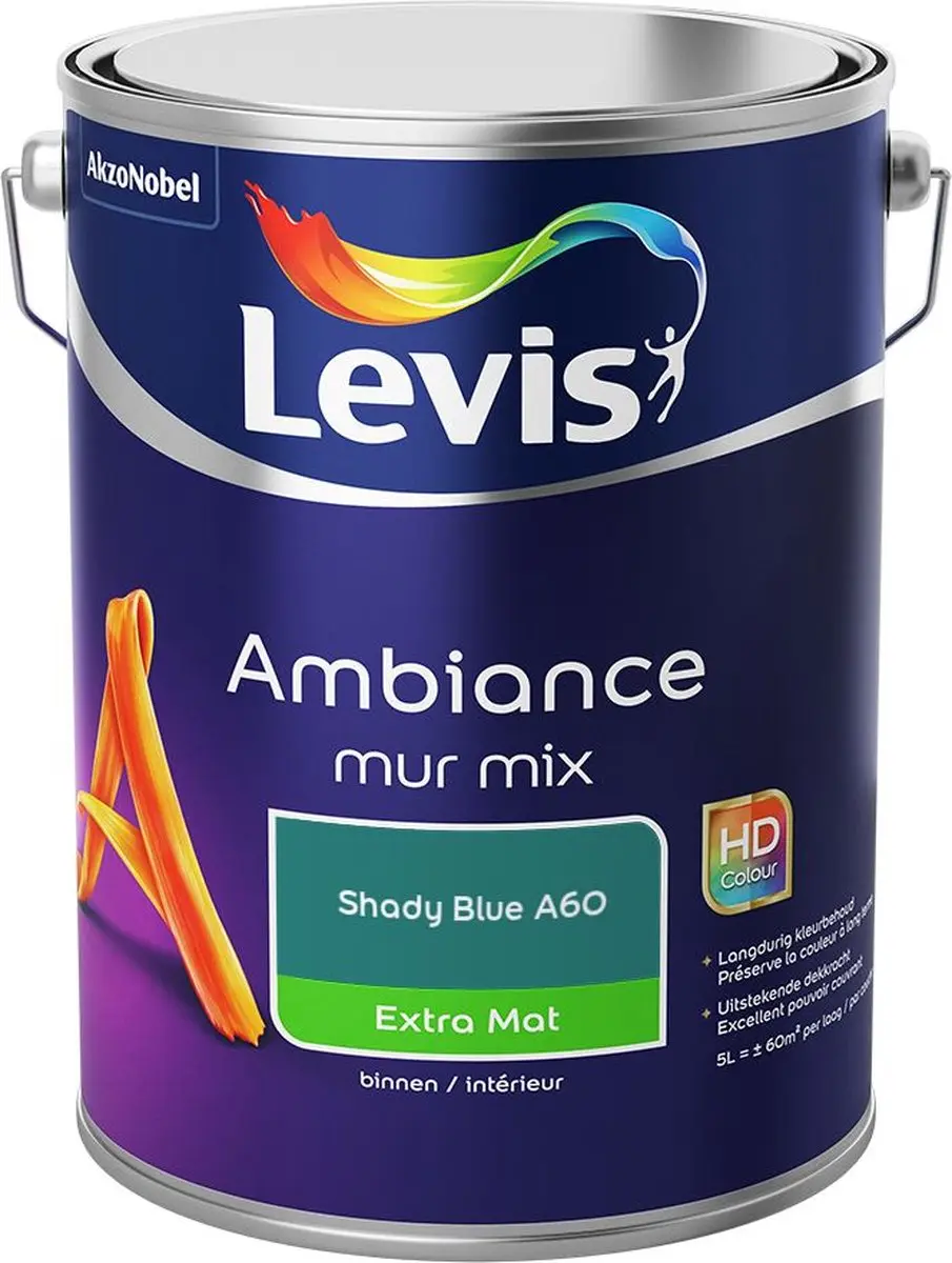 Levi's Ambiance Mur Extra Mat Mix Shady Blue A60