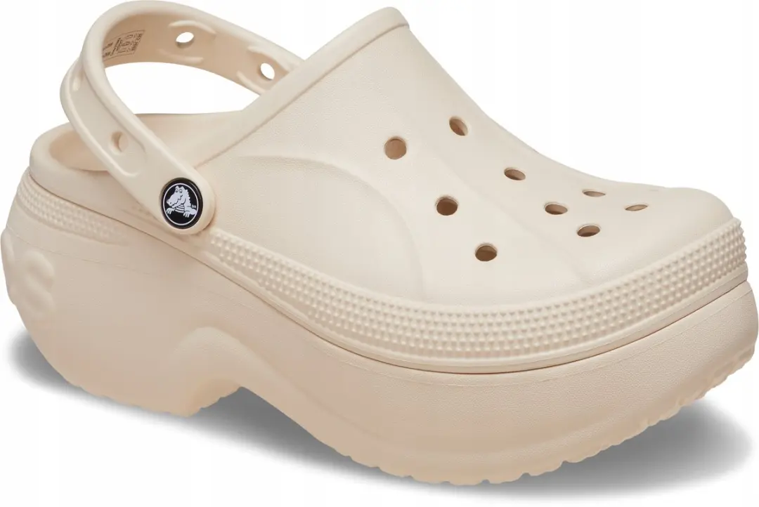 Crocs Bella Serie Dames Klompen Platform Winter Wit - Maat 37/38