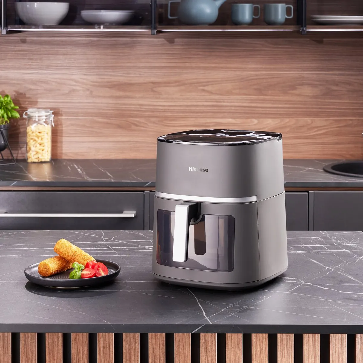Hisense HAF1900D Heteluchtfriteuse 7L - 1800W - Zwart - afbeelding 6 van 6