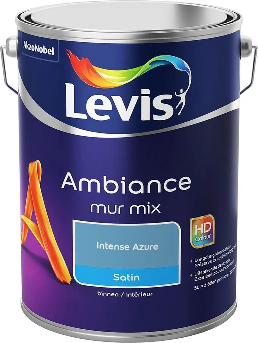 Levi's Ambiance Mur Satin Mix Intense Azure Mengverf 5L