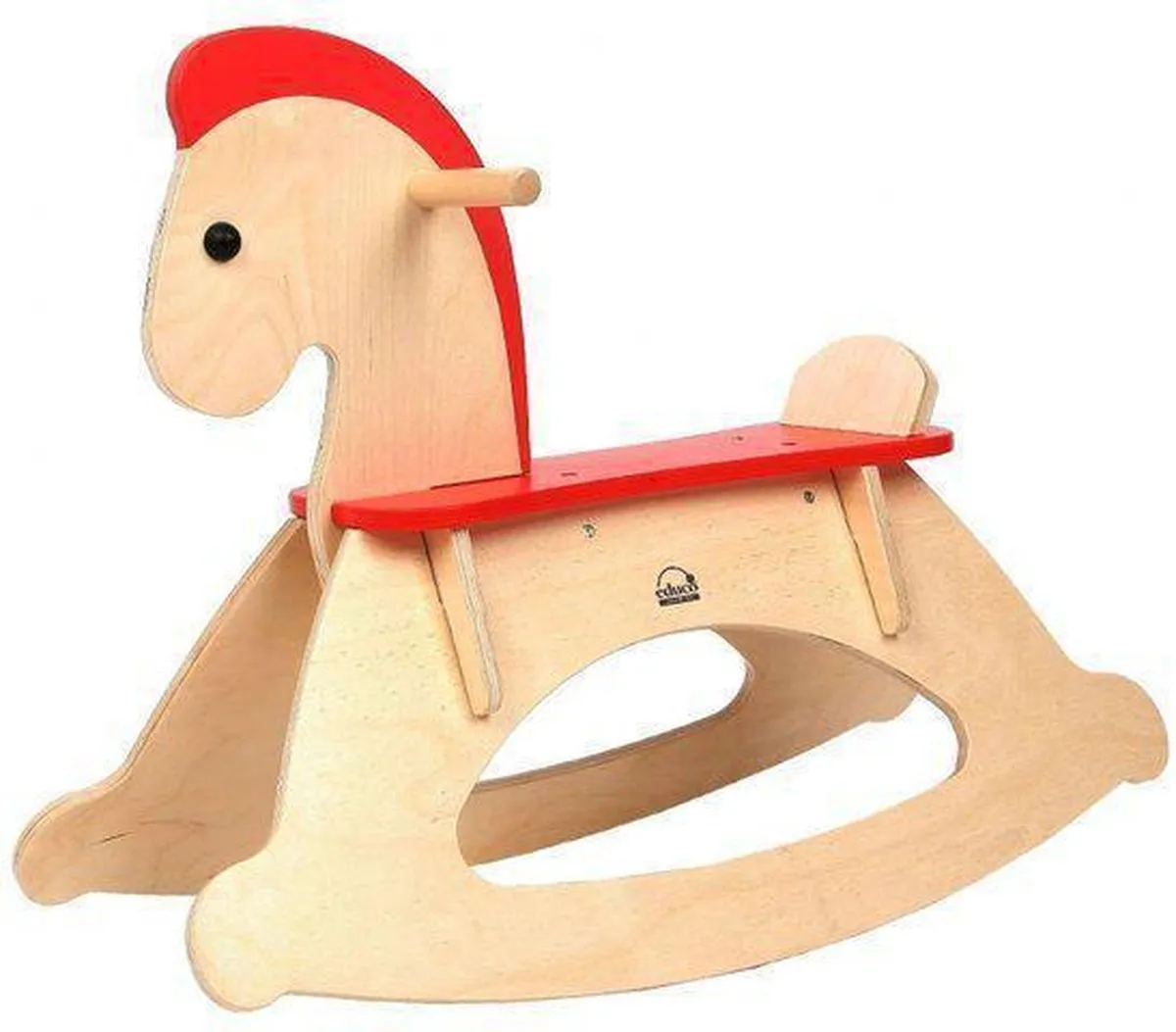 Hape Rock and Ride Hobbelpaard - Bruin/Rood