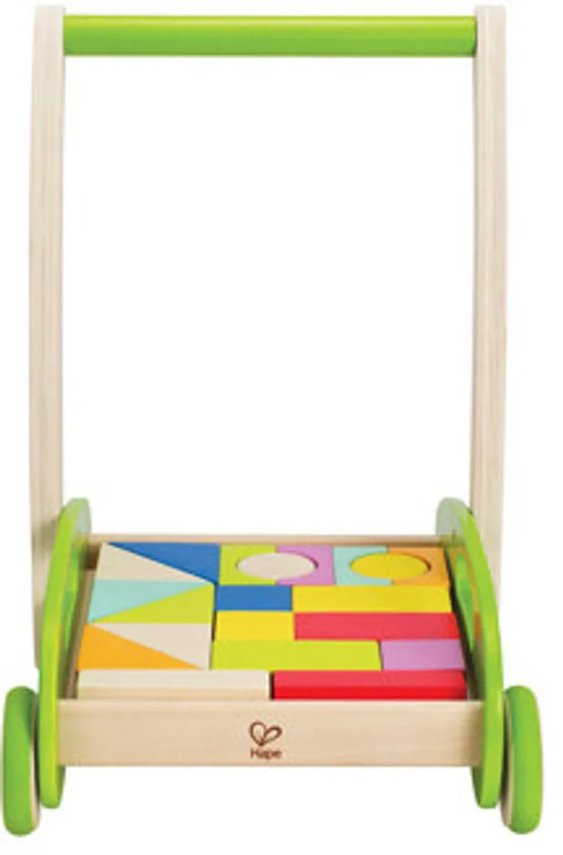 Hape Blokkenwagen Block & Roll - Meerkleurig - afbeelding 6 van 6