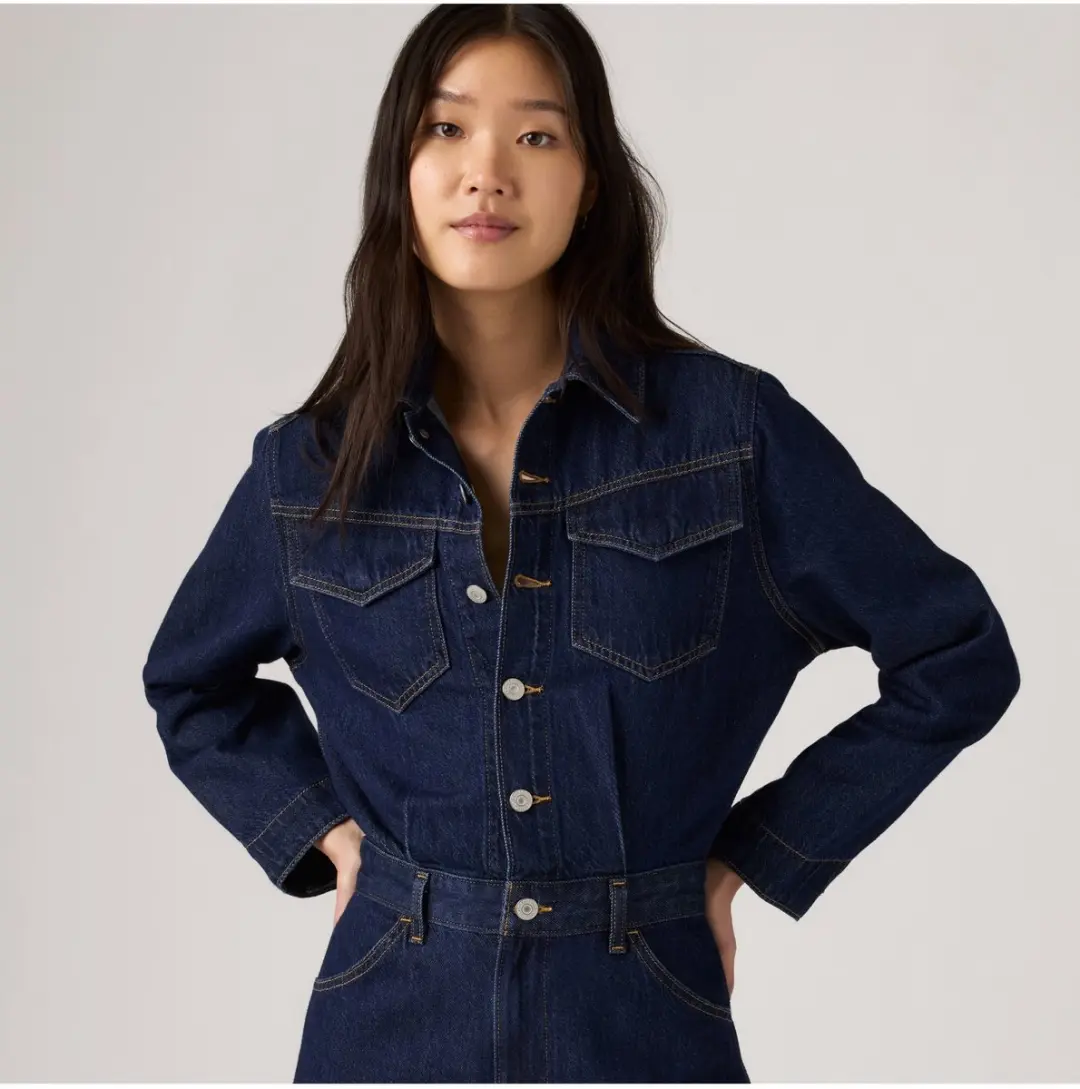 Levi's Westerse Zeemonnik - Marineblauw S