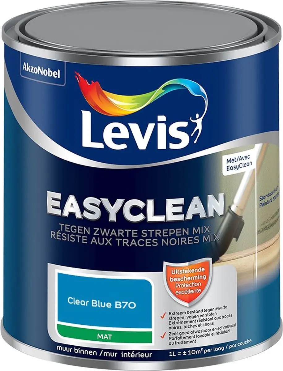 Levi's Easyclean Tegen Zwarte Strepen Mix Clear Blue B70