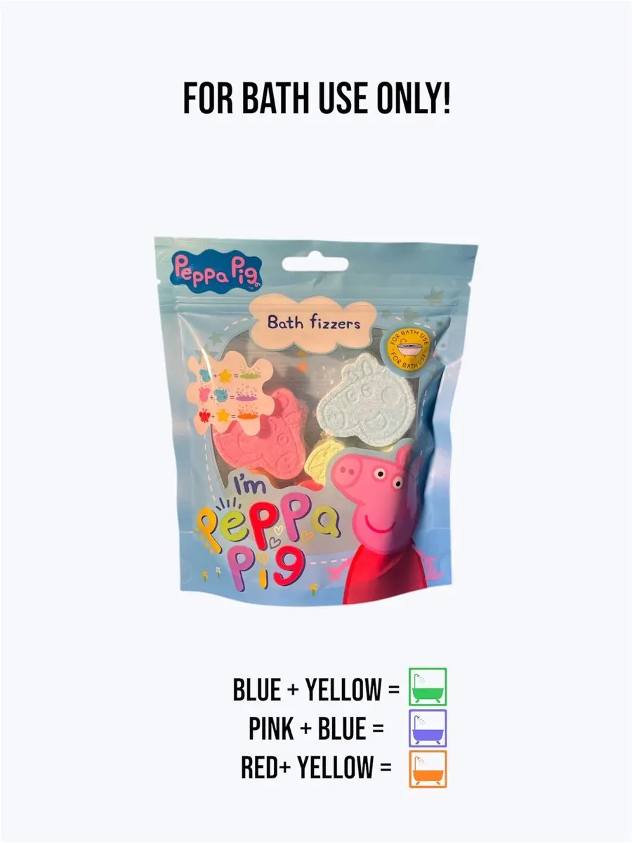Peppa Pig Bad Bruisballen - 6 Stuks - 150g