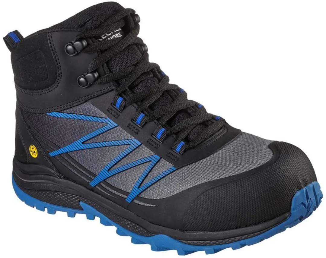 Skechers puxal firmle esd werkschoen s1 zwart/blauw 39