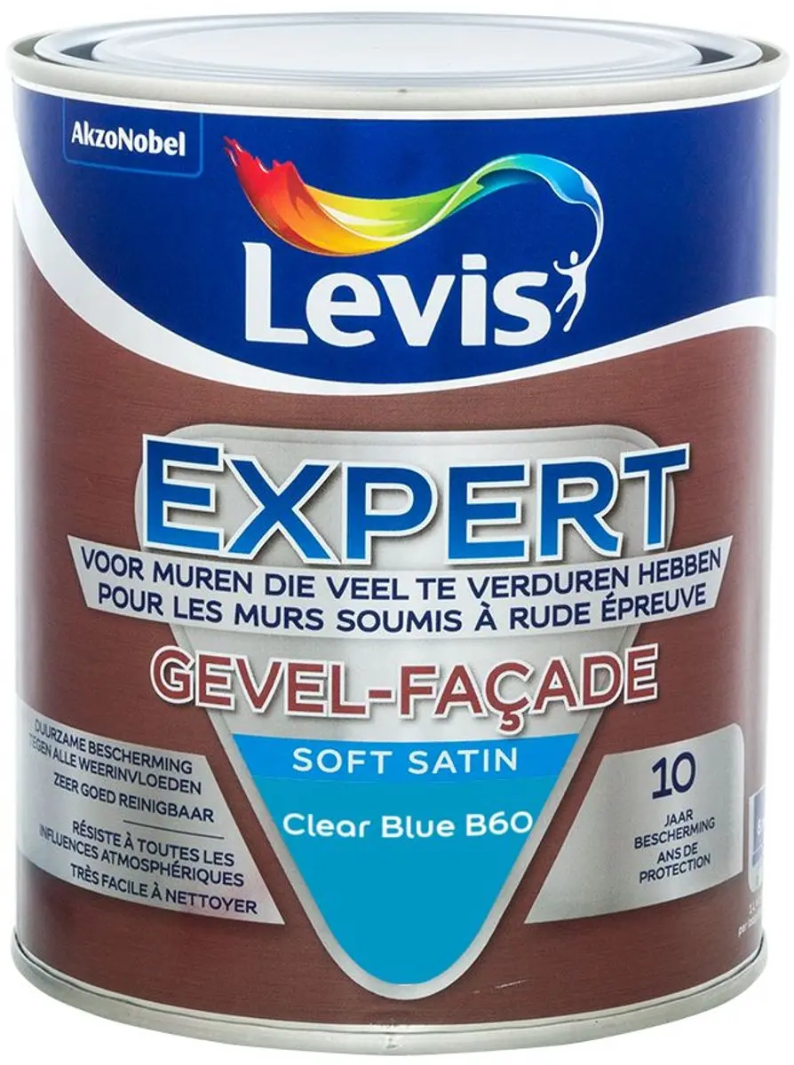 Levi's Expert Gevel Mix Clear Blue B60 Mengverf 1L