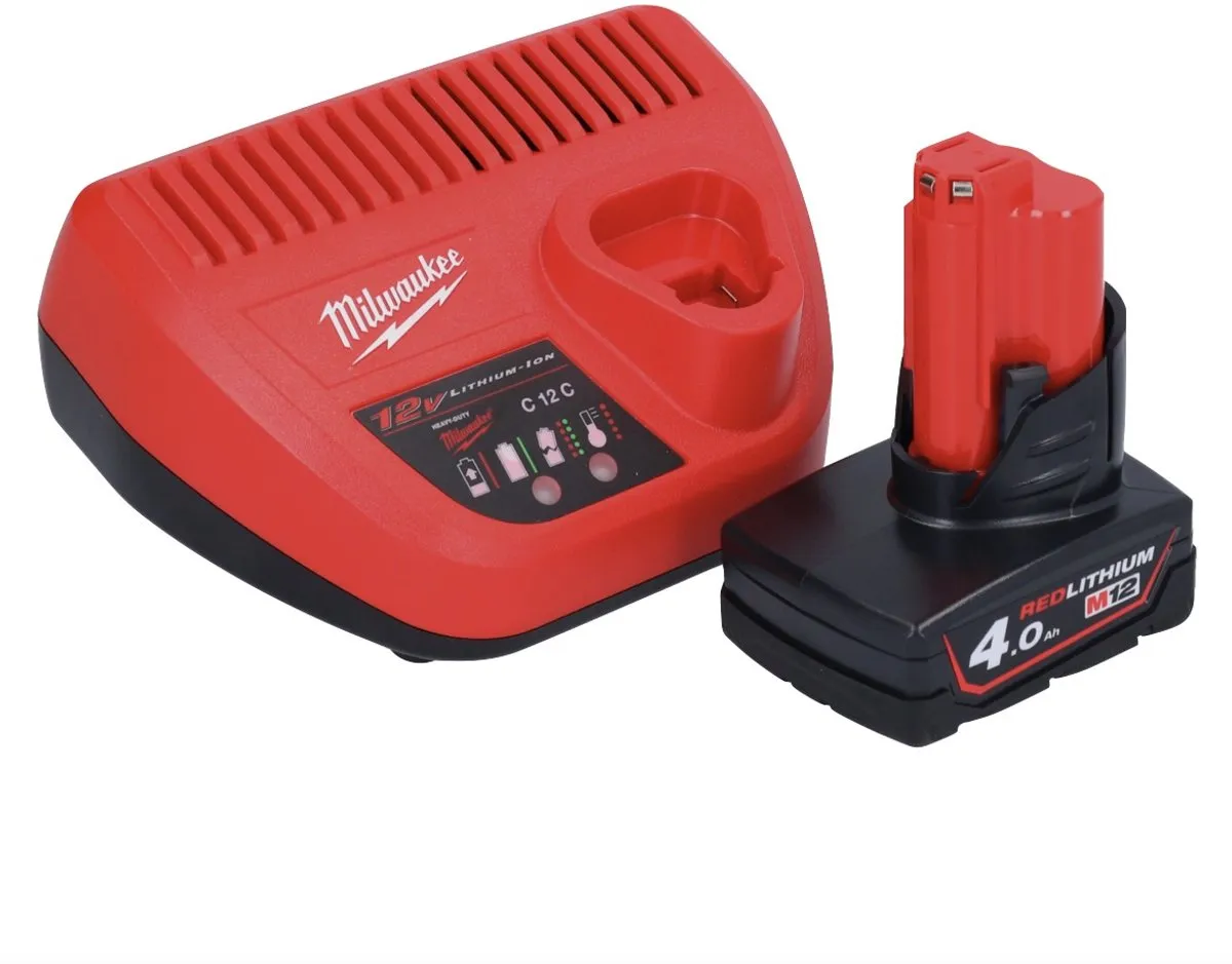Milwaukee M12 NRG-401 Accustartset - 12V 4.0Ah Li-Ion - afbeelding 4 van 5