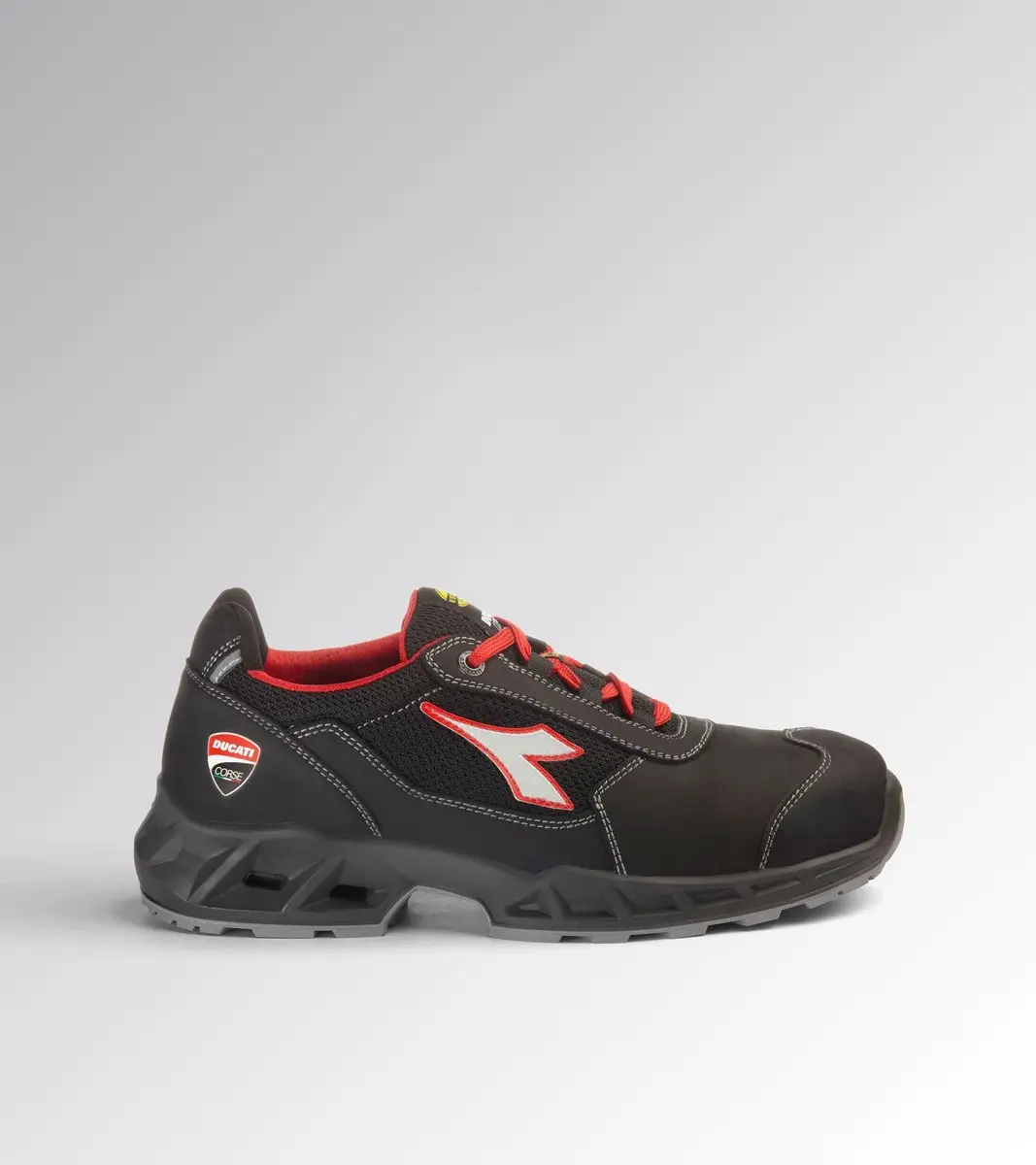 Diadora SHARK ENGINE LOW S1PS FO SR BLACK/RED 47
