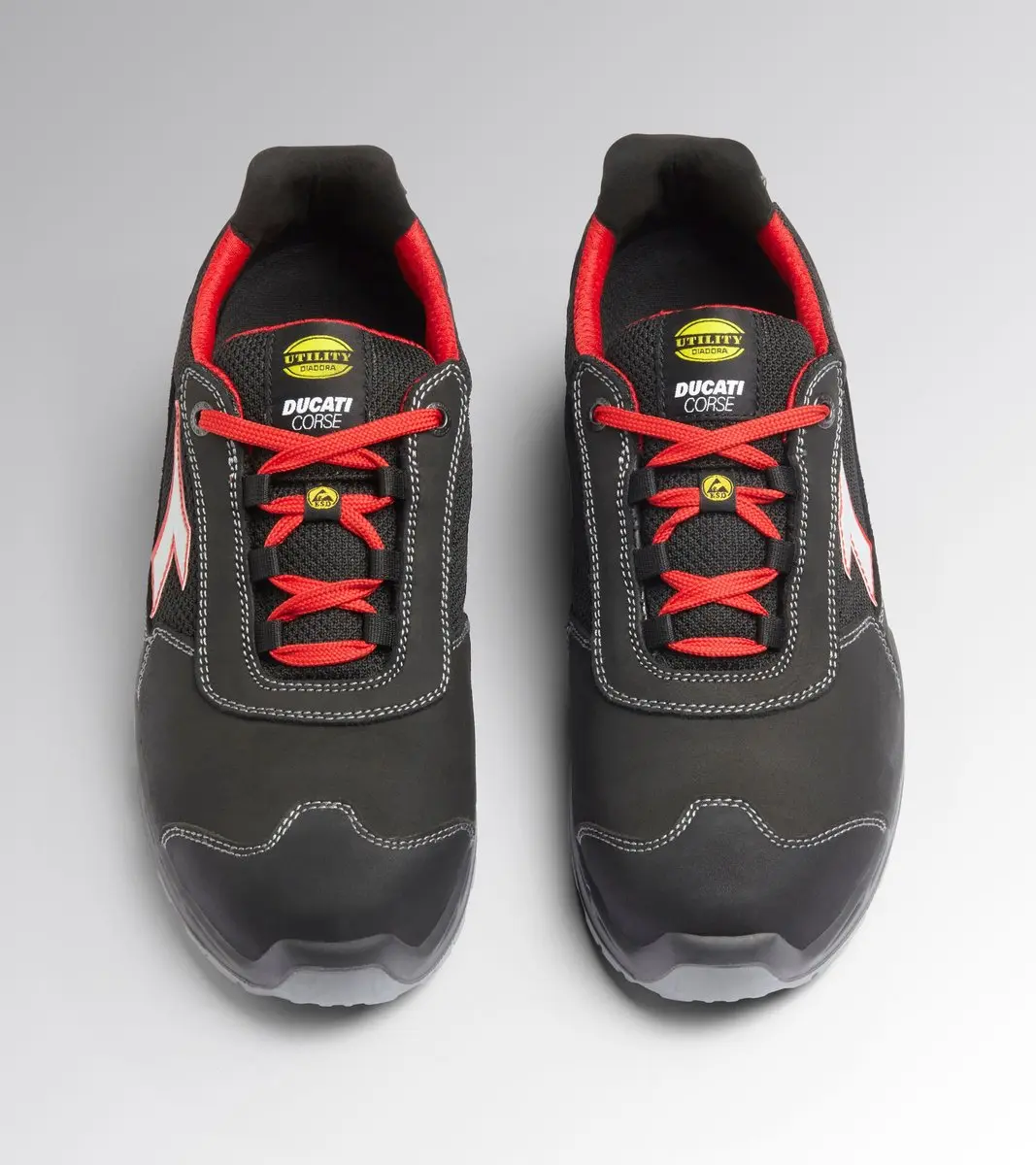 Diadora SHARK ENGINE LOW S1PS FO SR BLACK/RED 47