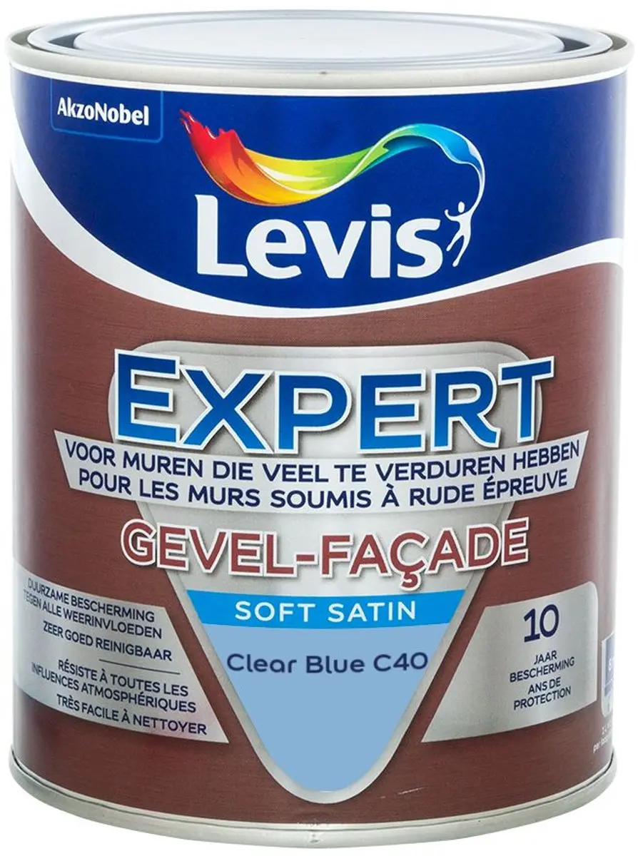 Levi's Expert Gevel Mix Clear Blue C40 Mengverf 1L