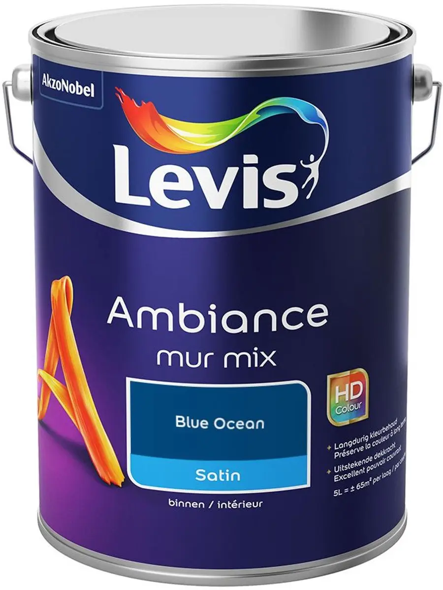 Levi's Ambiance Mur Satin Mix Blue Ocean