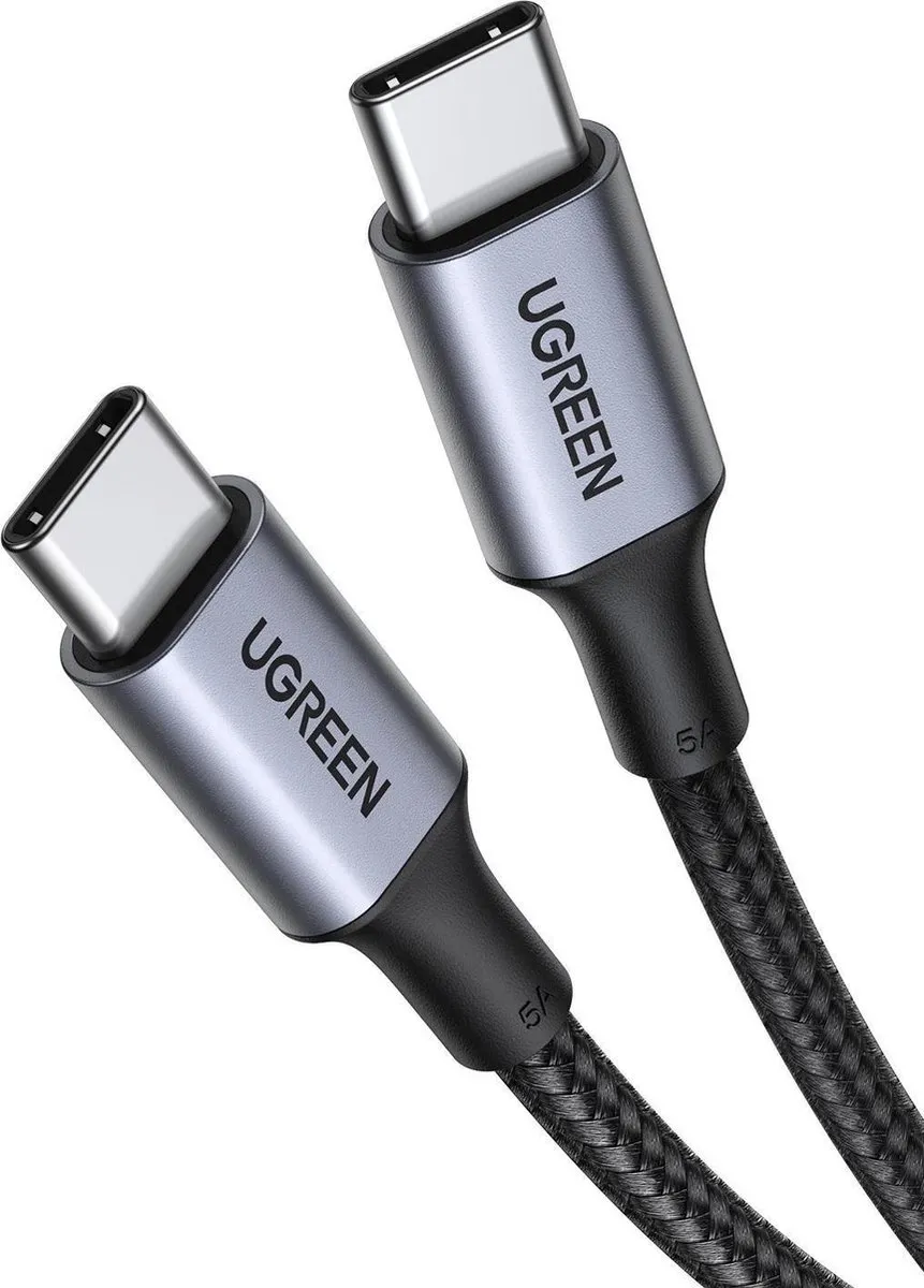UGREEN 5A Gevlochten USB-C Kabel 100W 1m