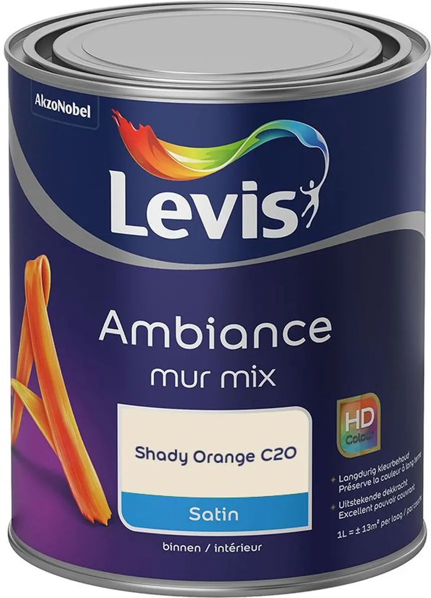 Levi's Ambiance Mur Satin Mix Mengverf Shady Orange C20