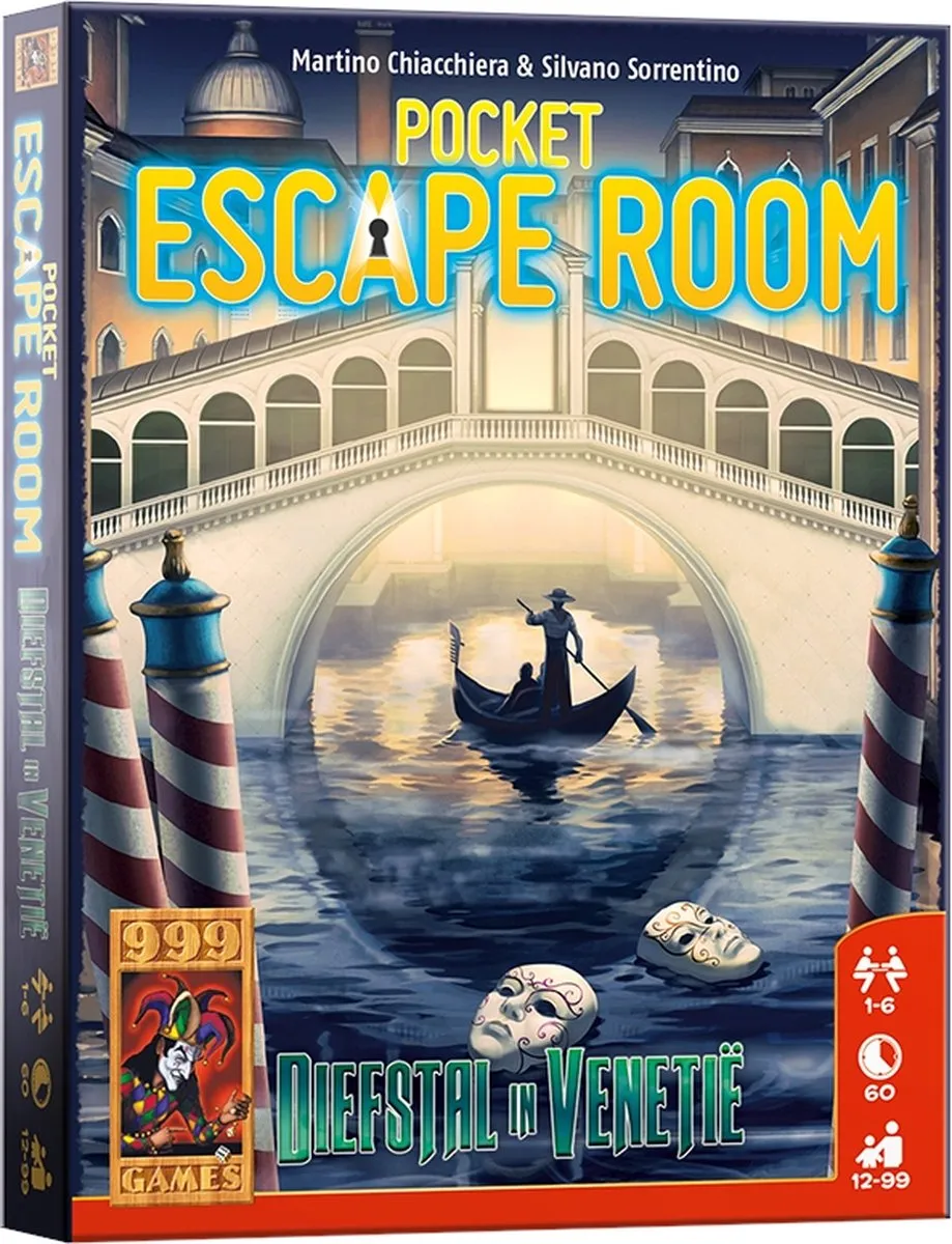 999 Games Pocket Escape Room Diefstal in Venetië