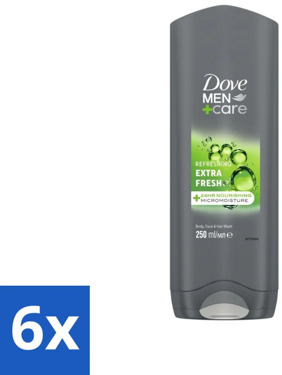 6 x Dove Men+Care Douchegel