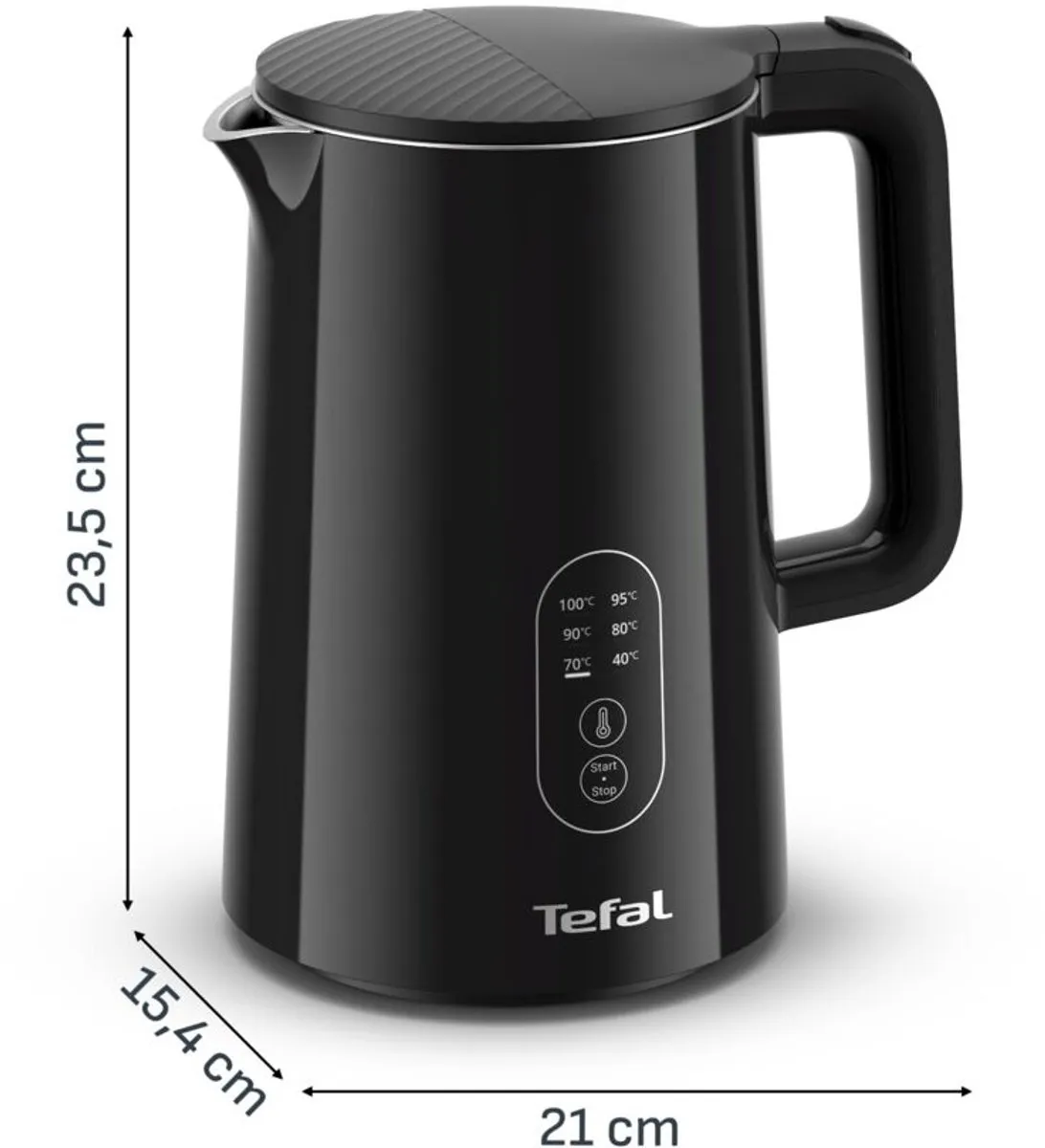 Tefal Subito KO5S0D Waterkoker 1,5L - 2200W - Zwart - afbeelding 6 van 6