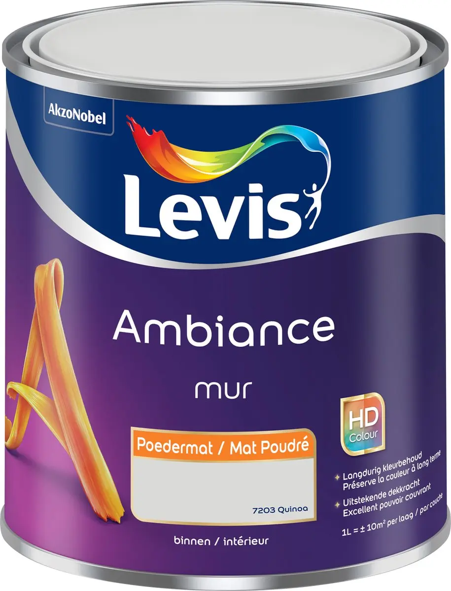 Levi's Ambiance Mur Poedermat Magma 1L
