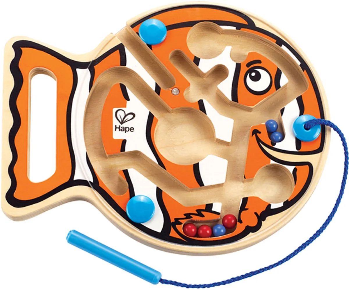 Hape Go-Fish-Go Doolhofspel - Veelkleurig - afbeelding 7 van 9