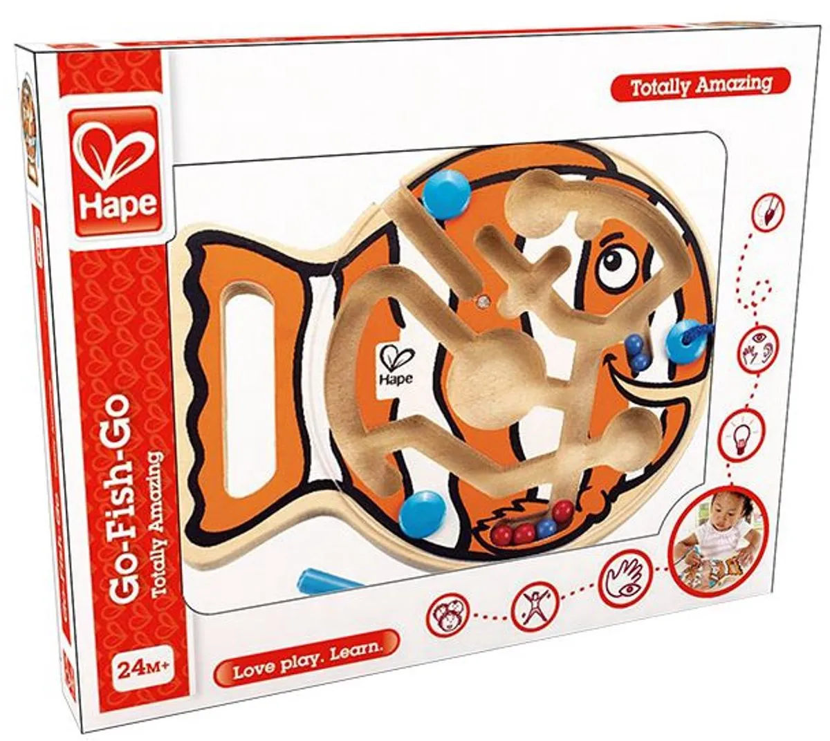 Hape Go-Fish-Go Doolhofspel - Veelkleurig - afbeelding 8 van 9