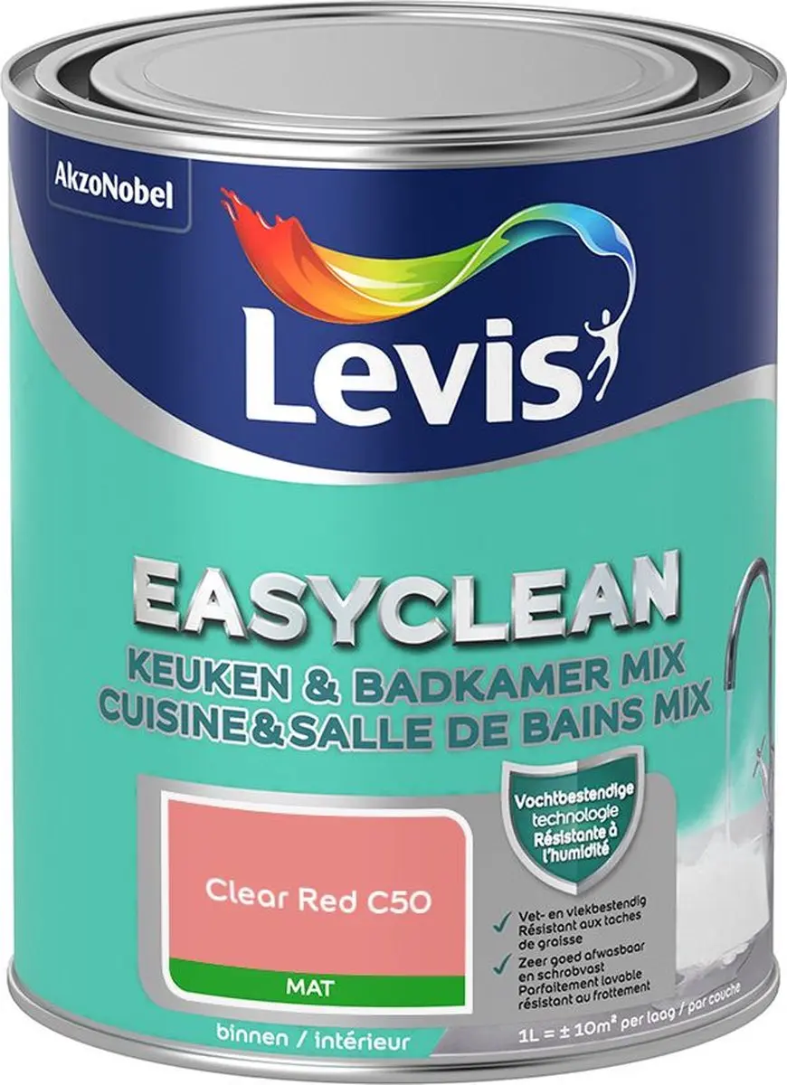 Levi's Easyclean Mengverf Clear Red C50