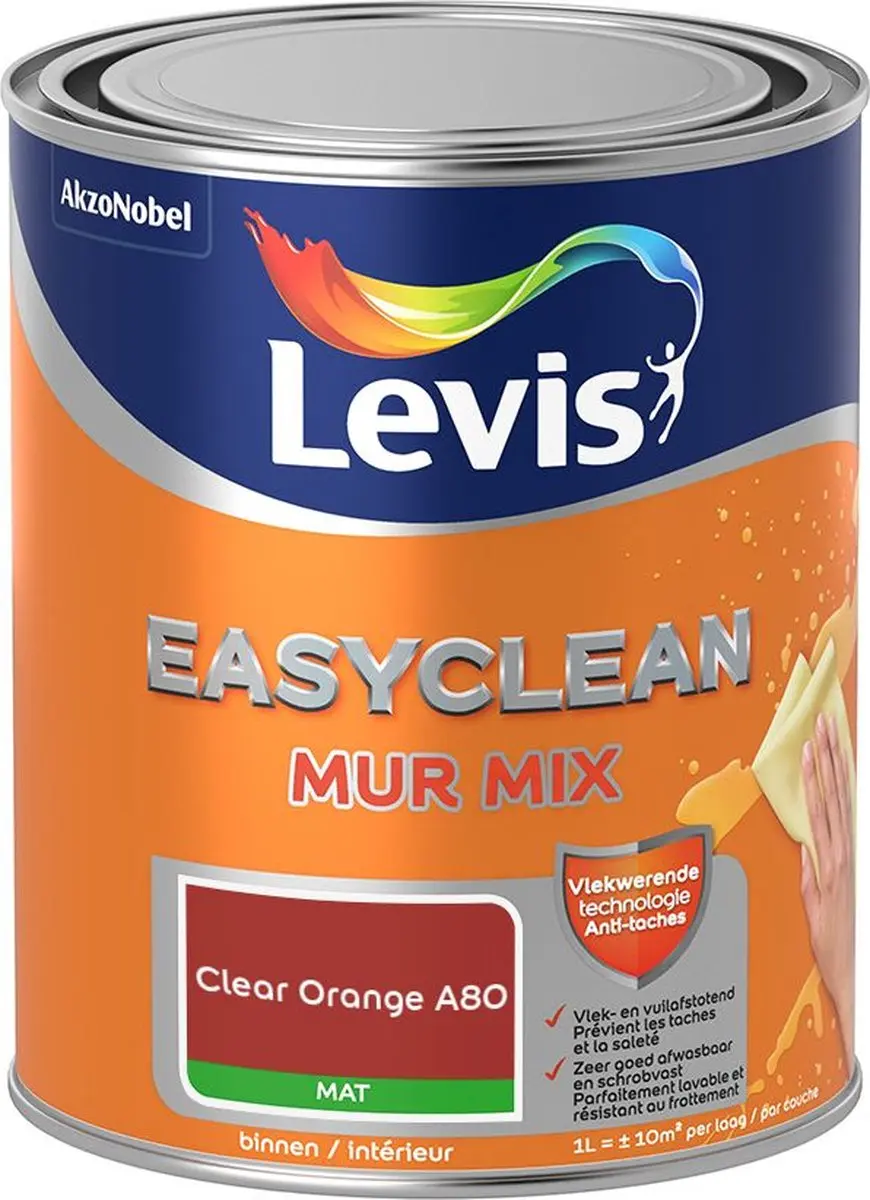 Levi's Easyclean Mur Mat Mix Clear Orange A80