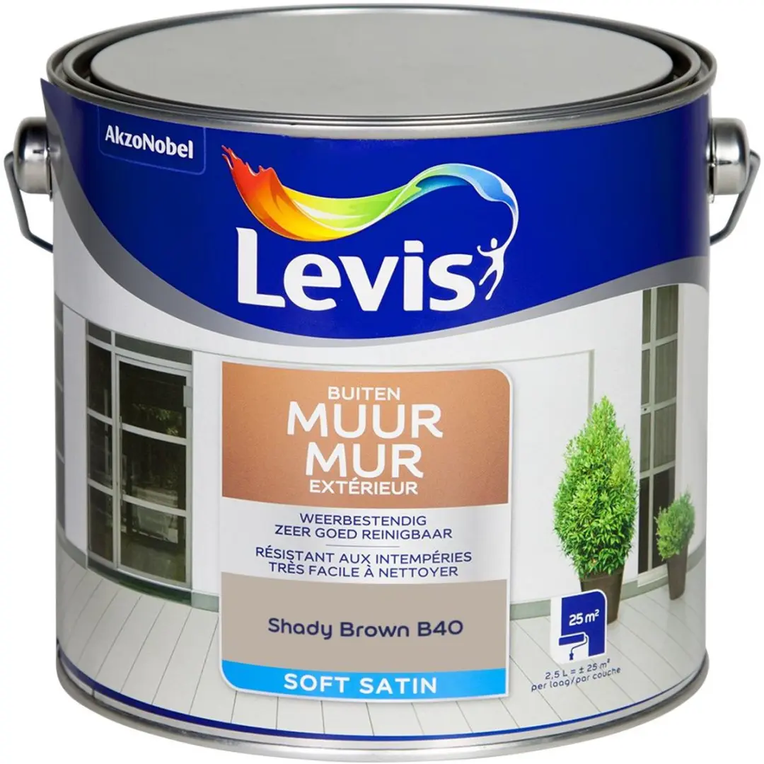 Levi's Muur Buiten Mix Shady Brown B40 Mengverf 2,5L