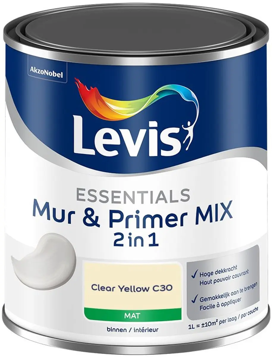 Levi's Essentials Mur & Primer Mix Clear Yellow C30 Mengverf 1L