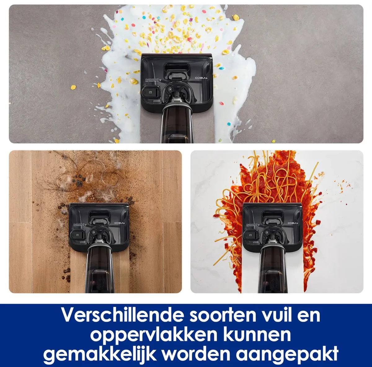 Tineco i6 Stretch Plus Vloerreiniger - 40 Min - Donkergrijs