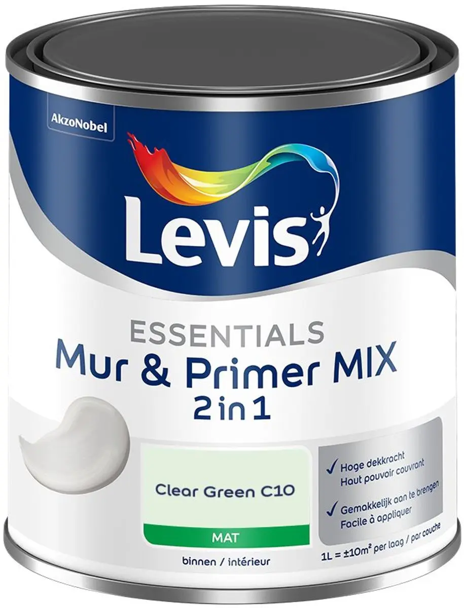 Levi's Essentials Mur & Primer Mix Clear Green C10 Mengverf 1L