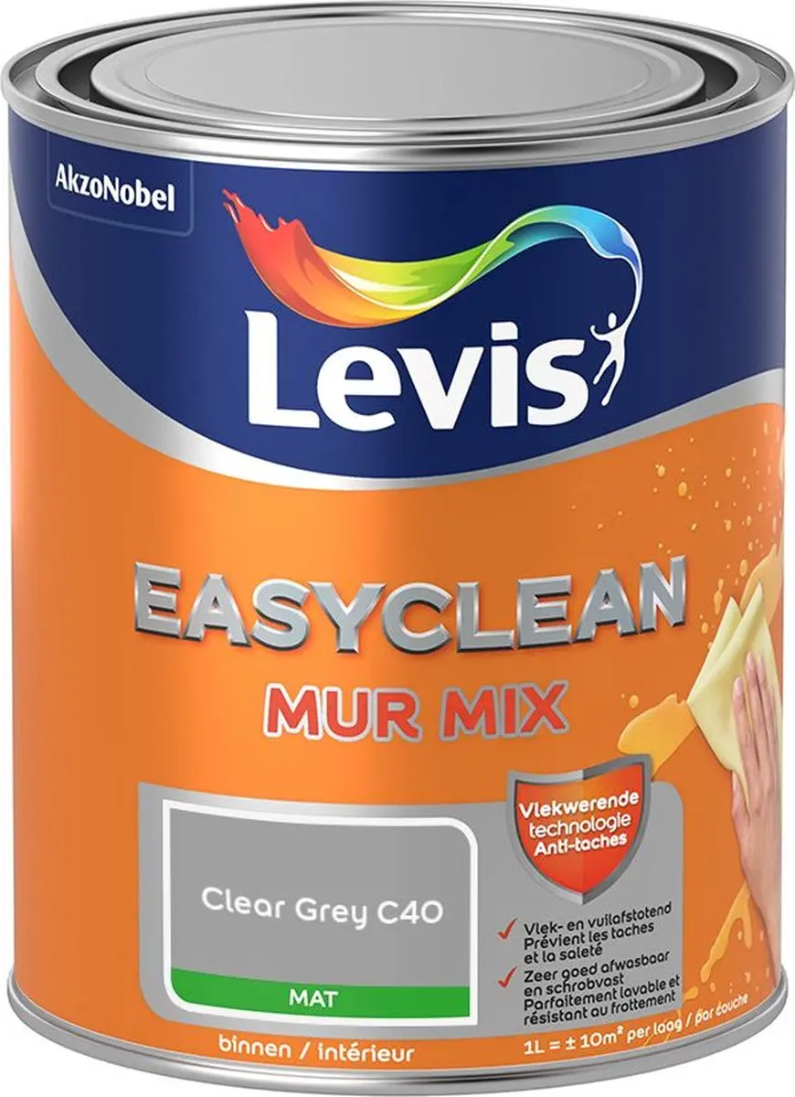 Levi's Easyclean Mur Mat Mix Clear Grey C40