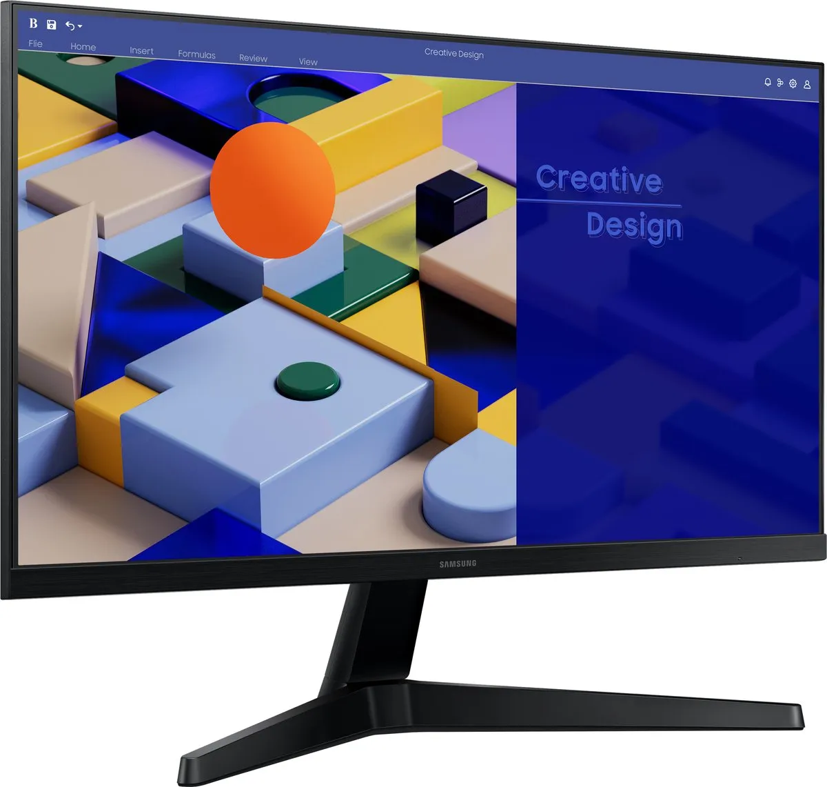 Samsung LS24C310EAU Monitor 24" Full HD - 75Hz - Zwart