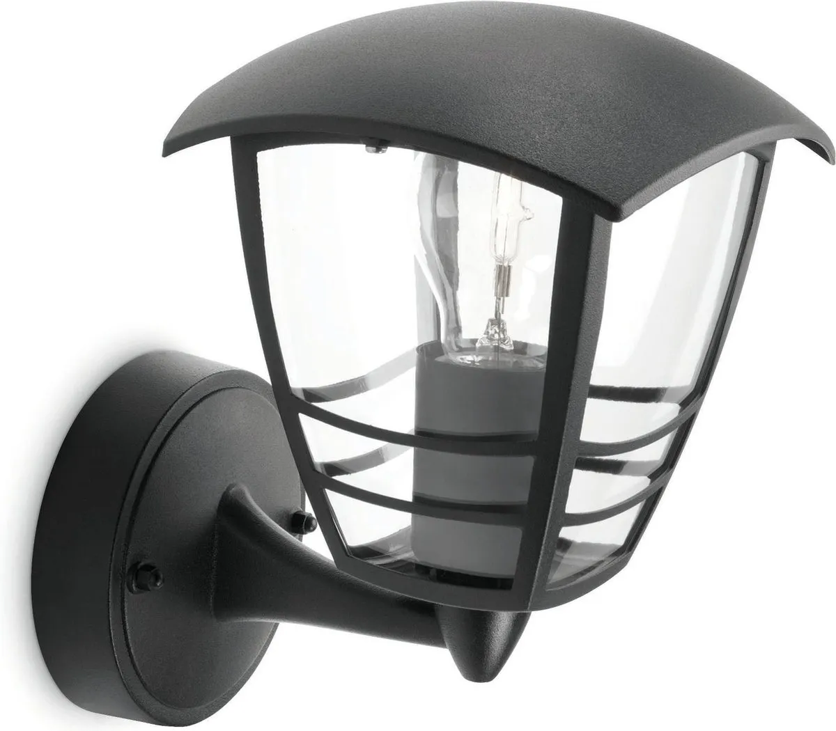 Philips Hue Creek Wandlamp Opwaarts Zwart - E27 Warmwit