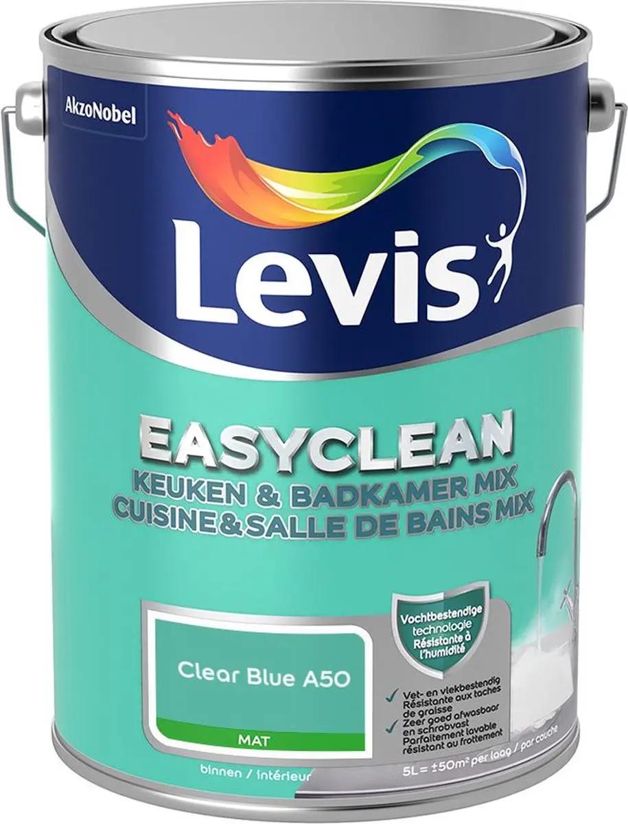 Levi's Easyclean Mengverf Clear Blue A50 5L