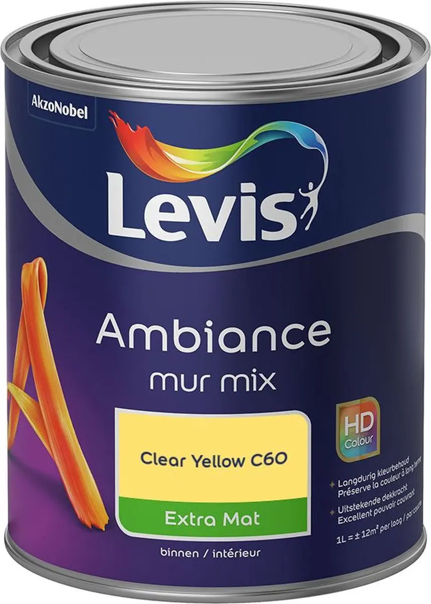 Levi's Ambiance Mur Extra Mat Mix Clear Yellow C60 Mengverf 1L