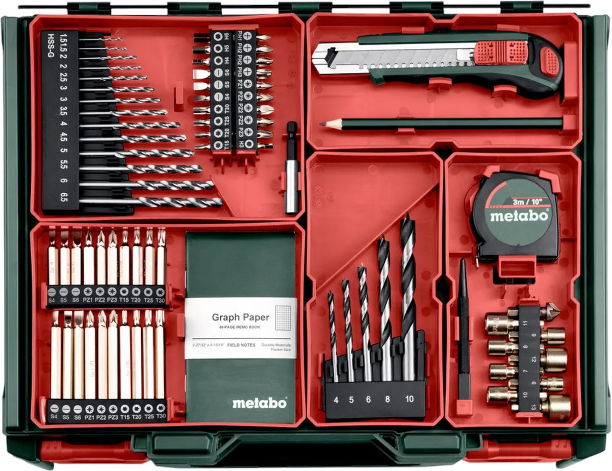 Metabo BS 18 Set - 2x 18V 2.0Ah Accu Boorschroevendraaier