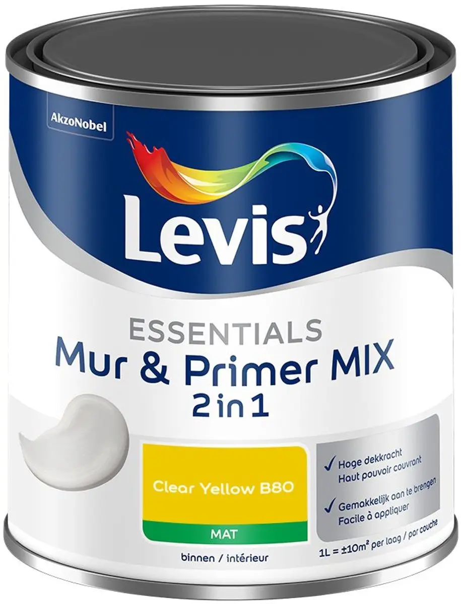 Levi's Essentials Mur & Primer Mix Clear Yellow B80 Mengverf 1L