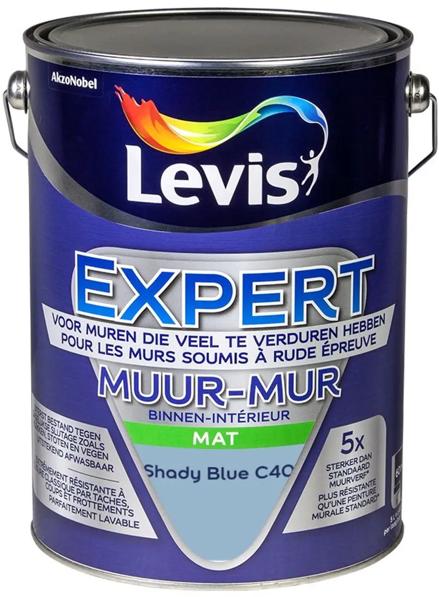 Levi's Expert Muur Binnen Mix Shady Blue C40 Mengverf 5L