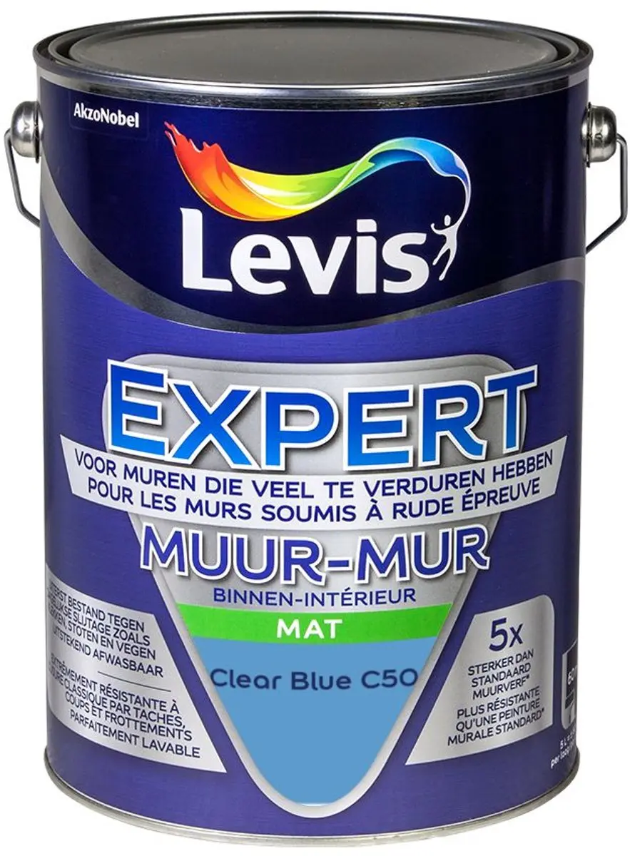 Levi's Expert Muur Binnen Mix Clear Blue C50 Mengverf 5L