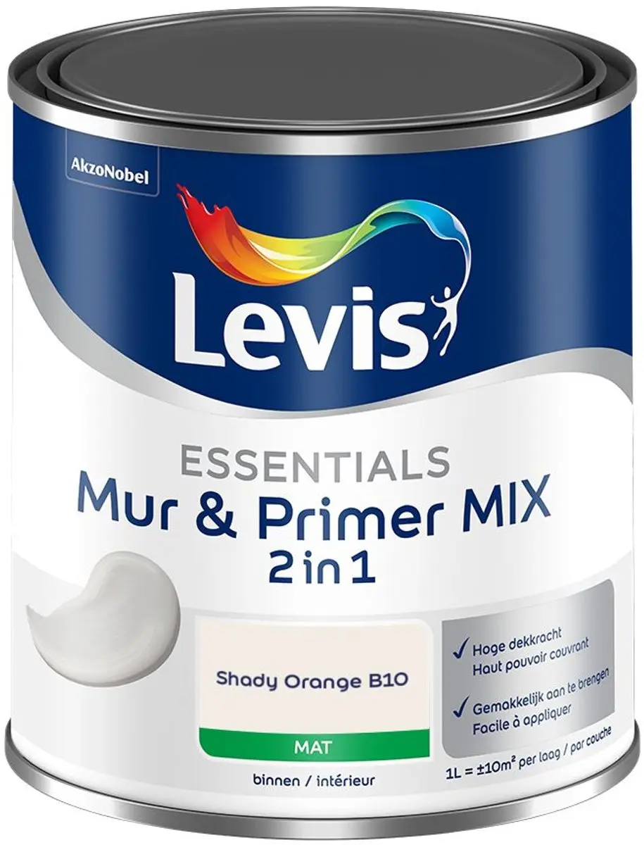 Levi's Essentials Mur & Primer Mix Shady Orange B10 Mengverf 1L