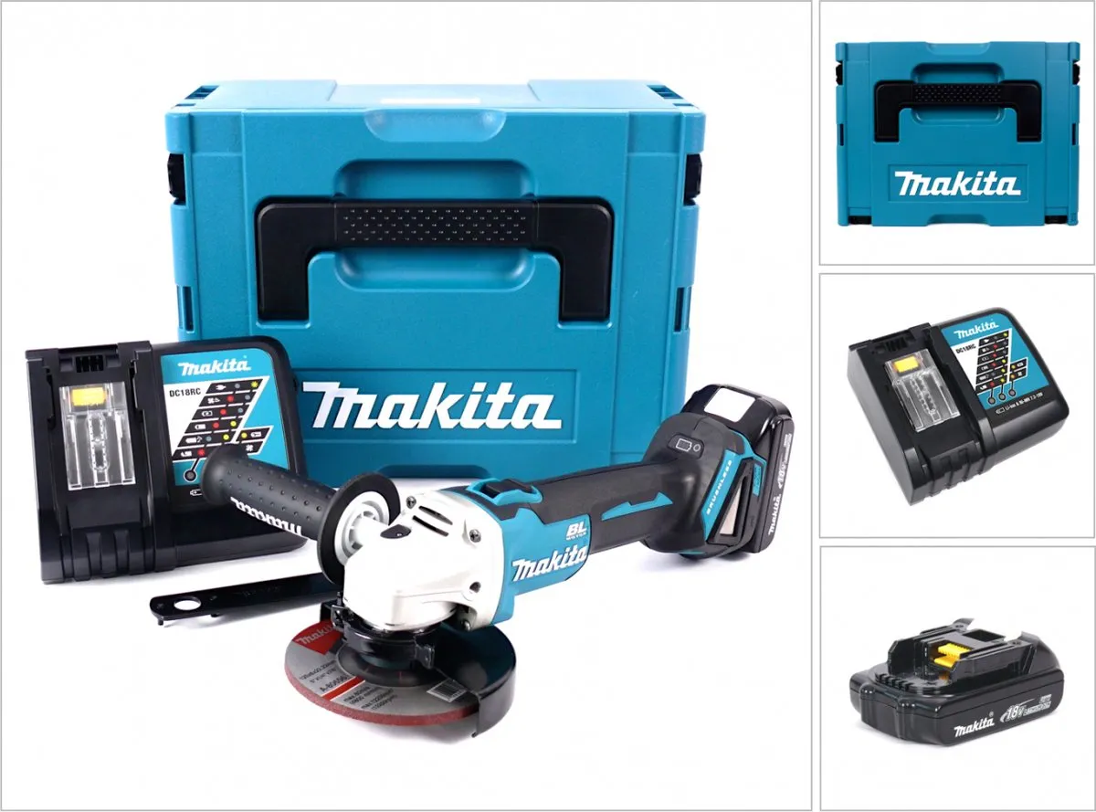 Makita DGA504RY1J Haakse Slijper 18V 125mm