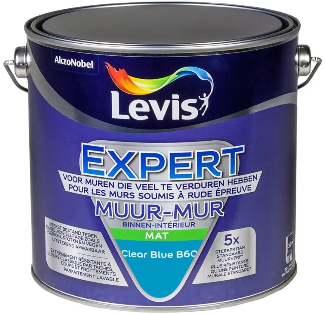Levi's Expert Muur Binnen Mix Clear Blue B60 Mengverf 2,5L
