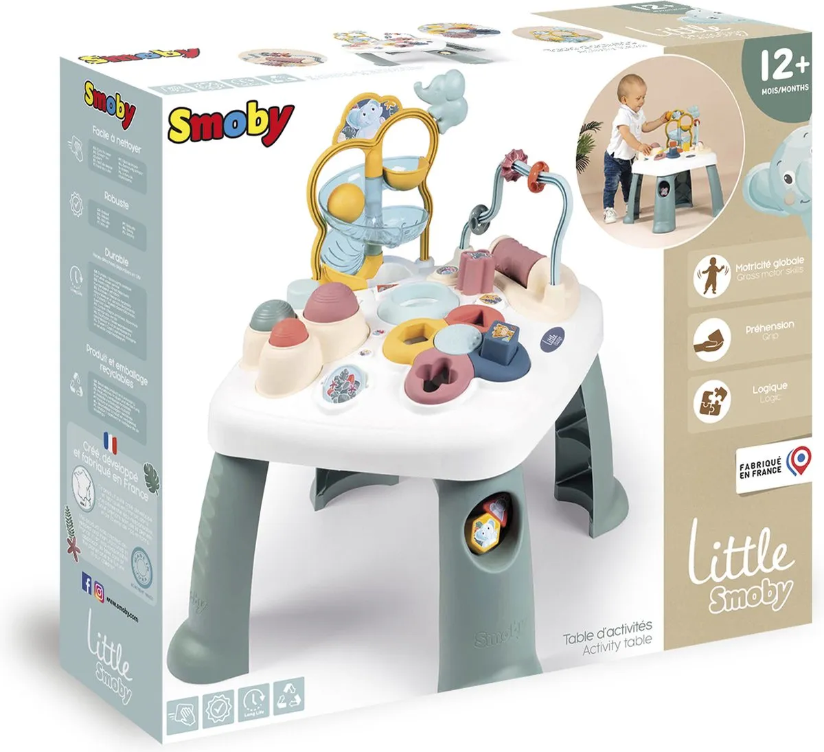 Smoby Little Smoby Activiteitentafel Groen - met sorteerder, telraam & klankpiano's