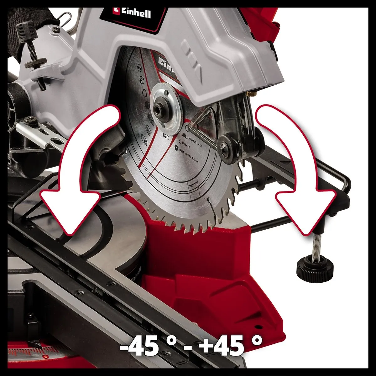Einhell TE-SM 8 L Dual Radiaal Afkort-/Verstekzaag 1800W - 216mm - Met laser