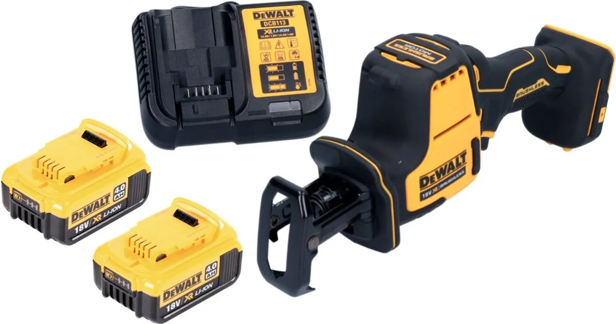DeWalt DCS 369 M2 Reciprozaag 18V - 2x 4,0Ah Accu + Oplader - afbeelding 2 van 5