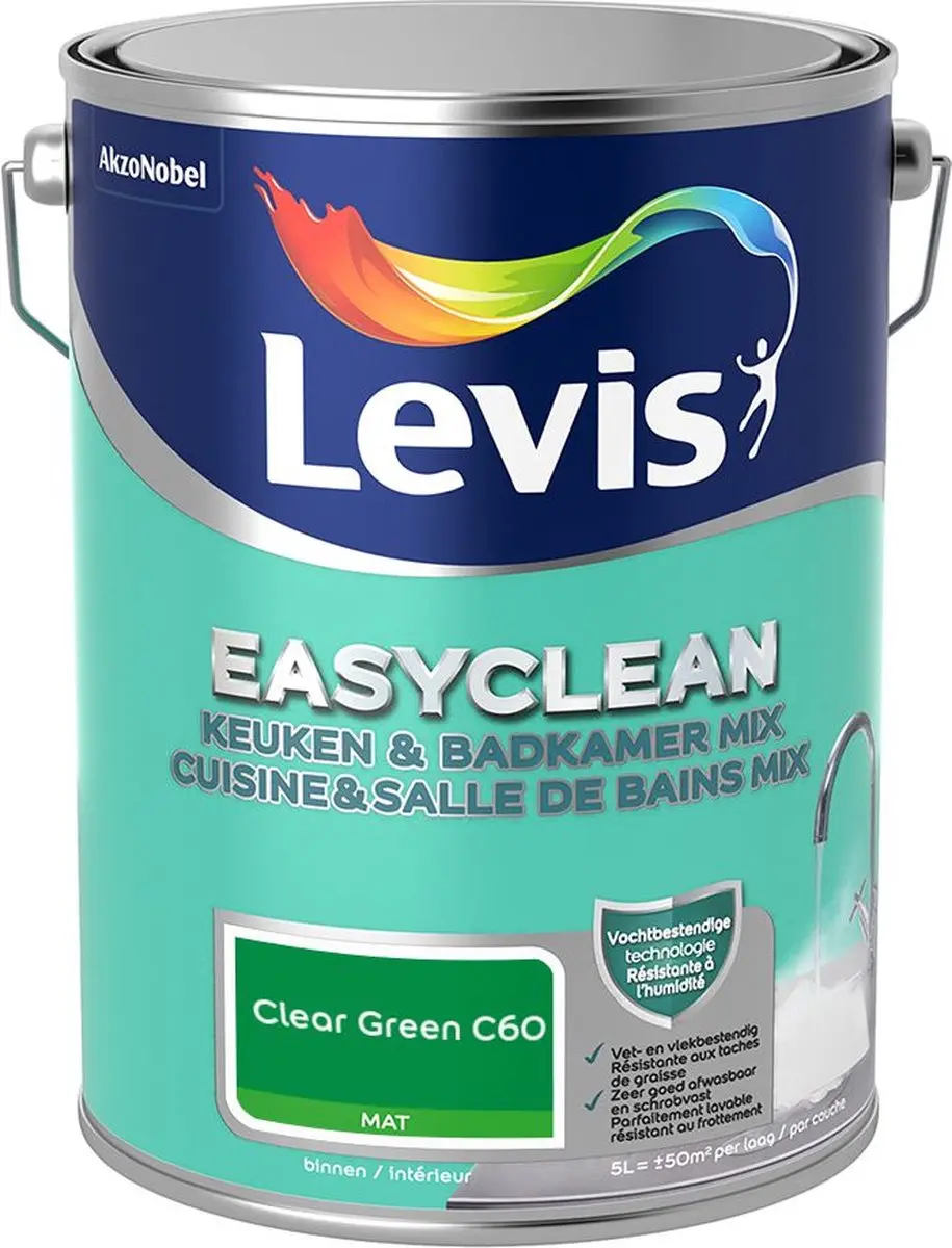 Levi's Easyclean Mengverf Clear Green C60